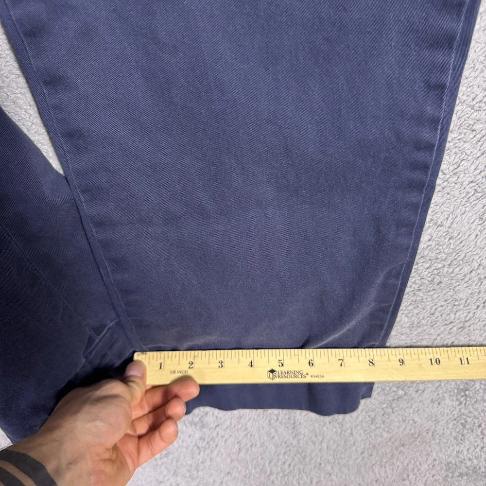 Polo Ralph Lauren Pants Men's 34x30 Ethan Trouser Golf Twill Blue Pleated Chino